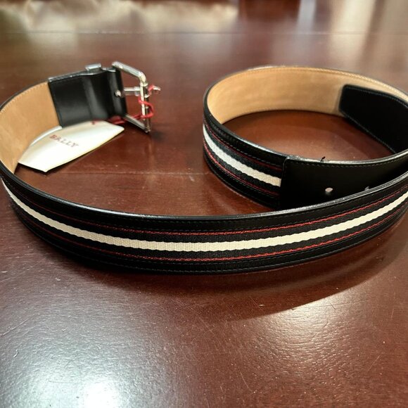 Bally Striped Leather Belt - Picture 4 of 7